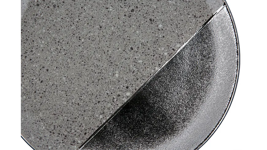 GILDE Deko-Schale/Teller Marmo Ø35cm silber, grau