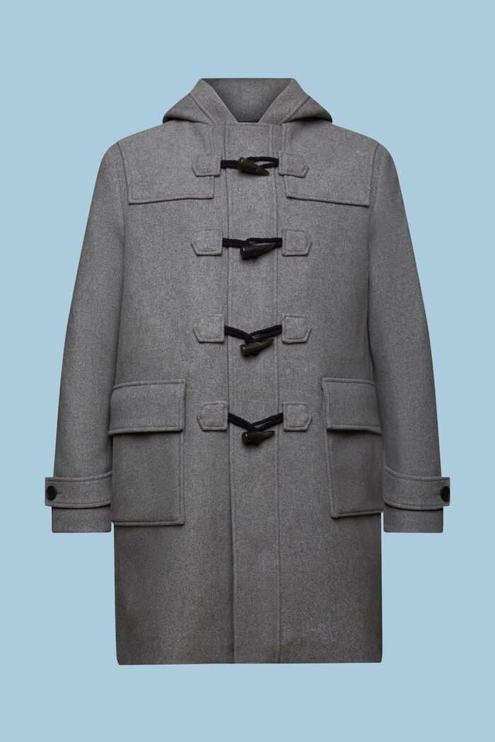 Dufflecoat aus Wollmix