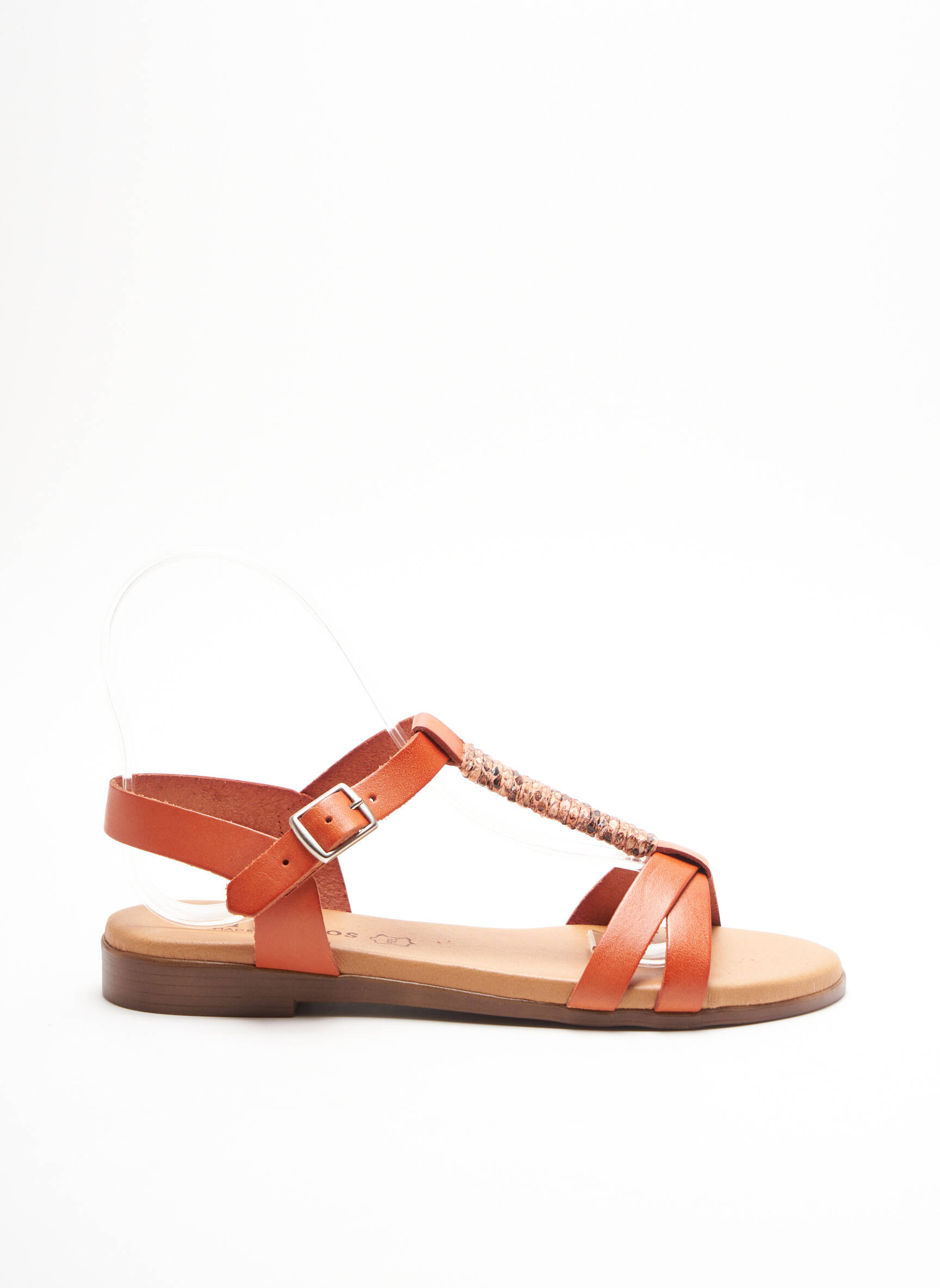 Eva Frutos Sandales Nu Pieds Femme couleur orange
