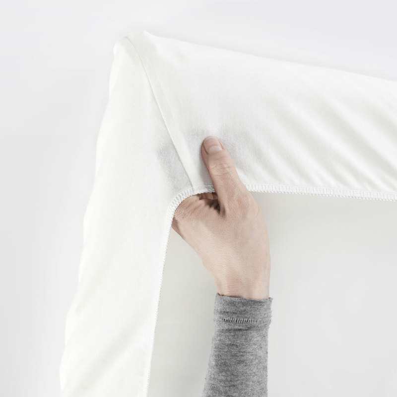 Drap housse pour lit parapluie blanc coton bio BabyBjörn