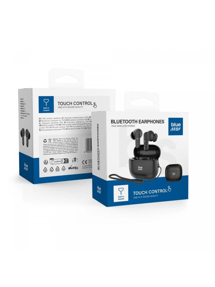 BlueStar Bluetooh Kopfhörer in Schwarz kabellose In-Ear-Kopfhörer in Schwarz günstig kaufen onesize