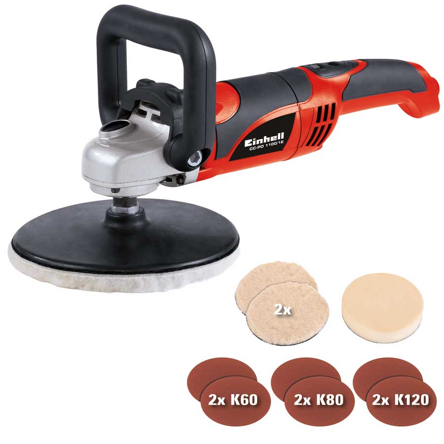 Einhell Winkelpolierer CC-PO 1100/1E (2093264), in rot, 1 Stück - ATU