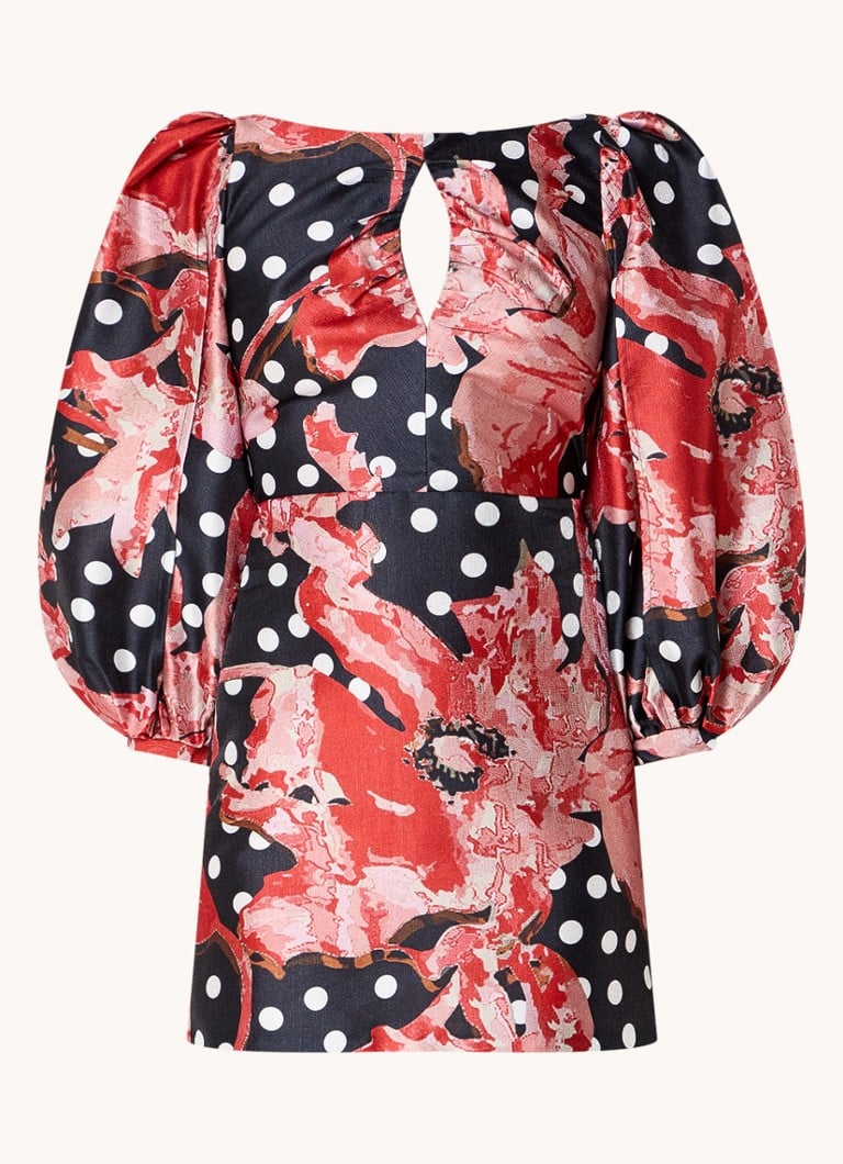 Laagam Liza Mini-Tunikakleid mit Blumenmuster und Schleifendetail