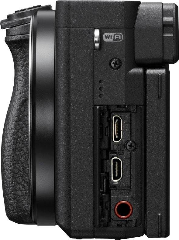 Sony ILCE-6400MB - Alpha 6400 E-Mount Systemkamera (24,2 MP, Bluetooth, NFC, WLAN (Wi-Fi), 4K Video, 180° Klapp-Display, XGA OLED Sucher, M-Kit 18-135mm Objektiv)