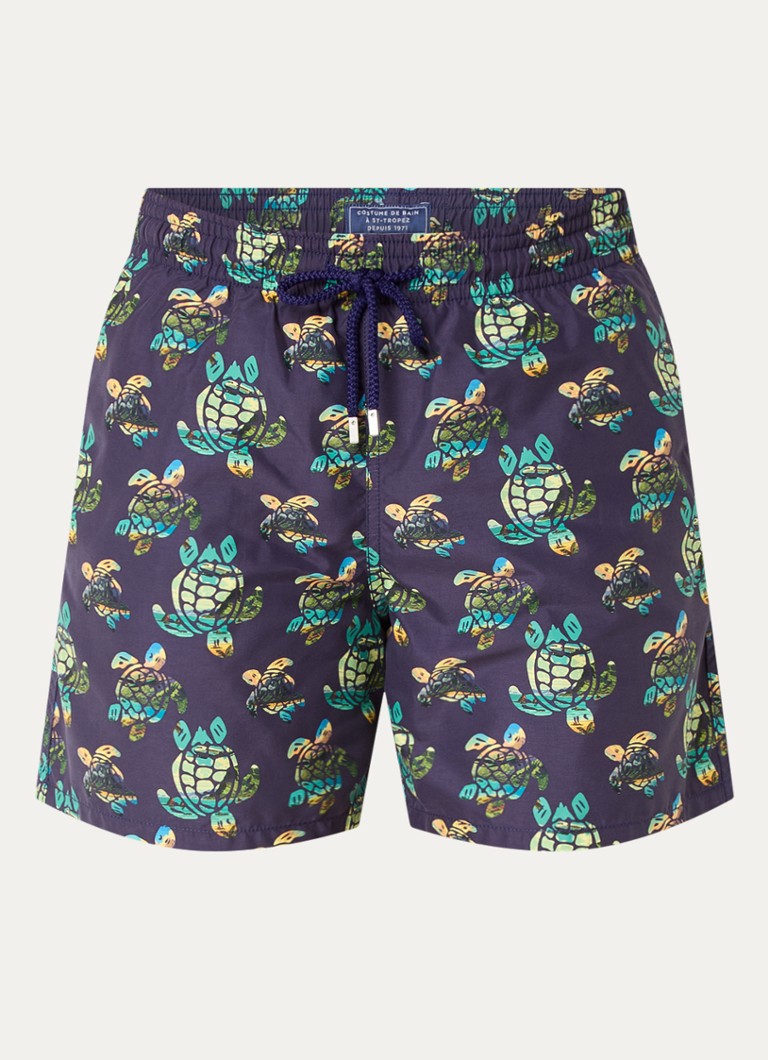 Vilebrequin Moorea swim shorts with print and side pockets