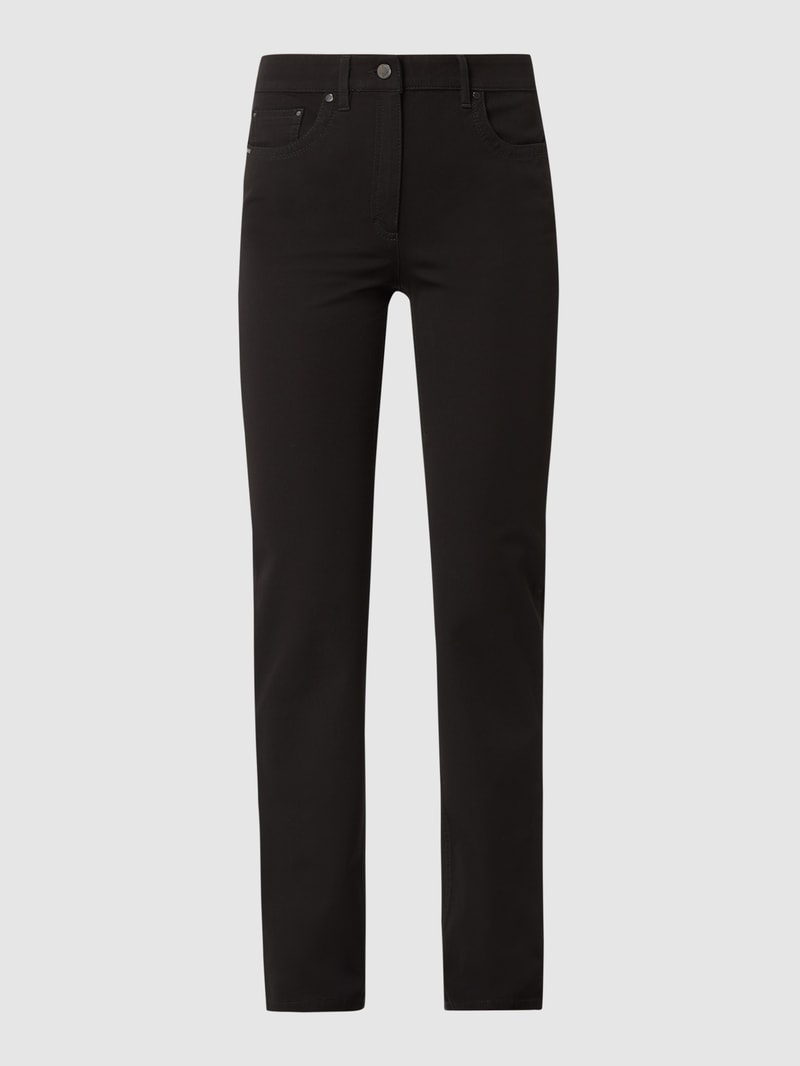 Comfort Fit Jeans mit Stretch-Anteil Modell 'Cora' in schwarz
