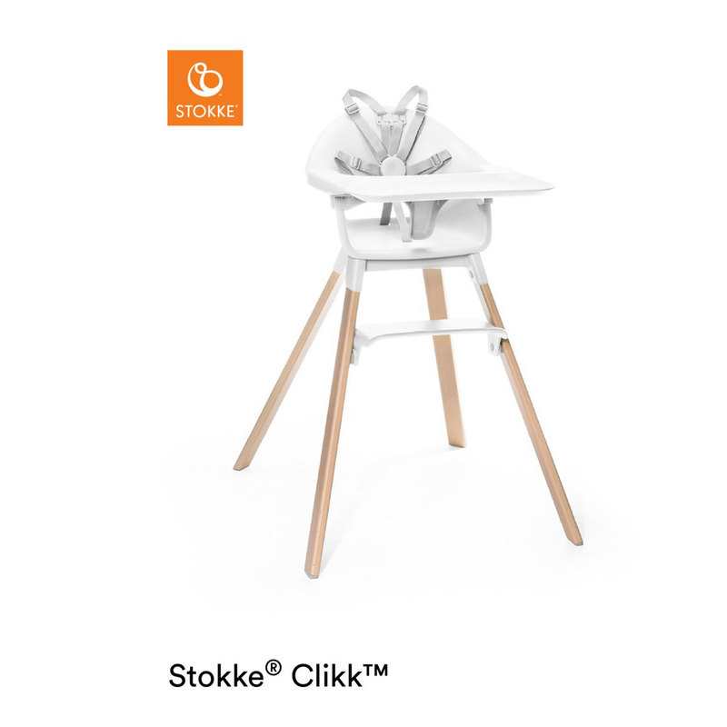 Chaise haute Clikk blanche Stokke