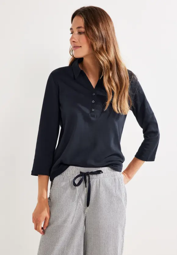 CECIL Shirt mit Polokragen