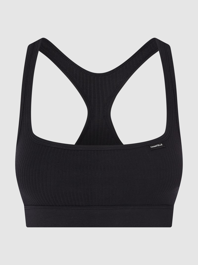 Bustier aus Jersey in schwarz