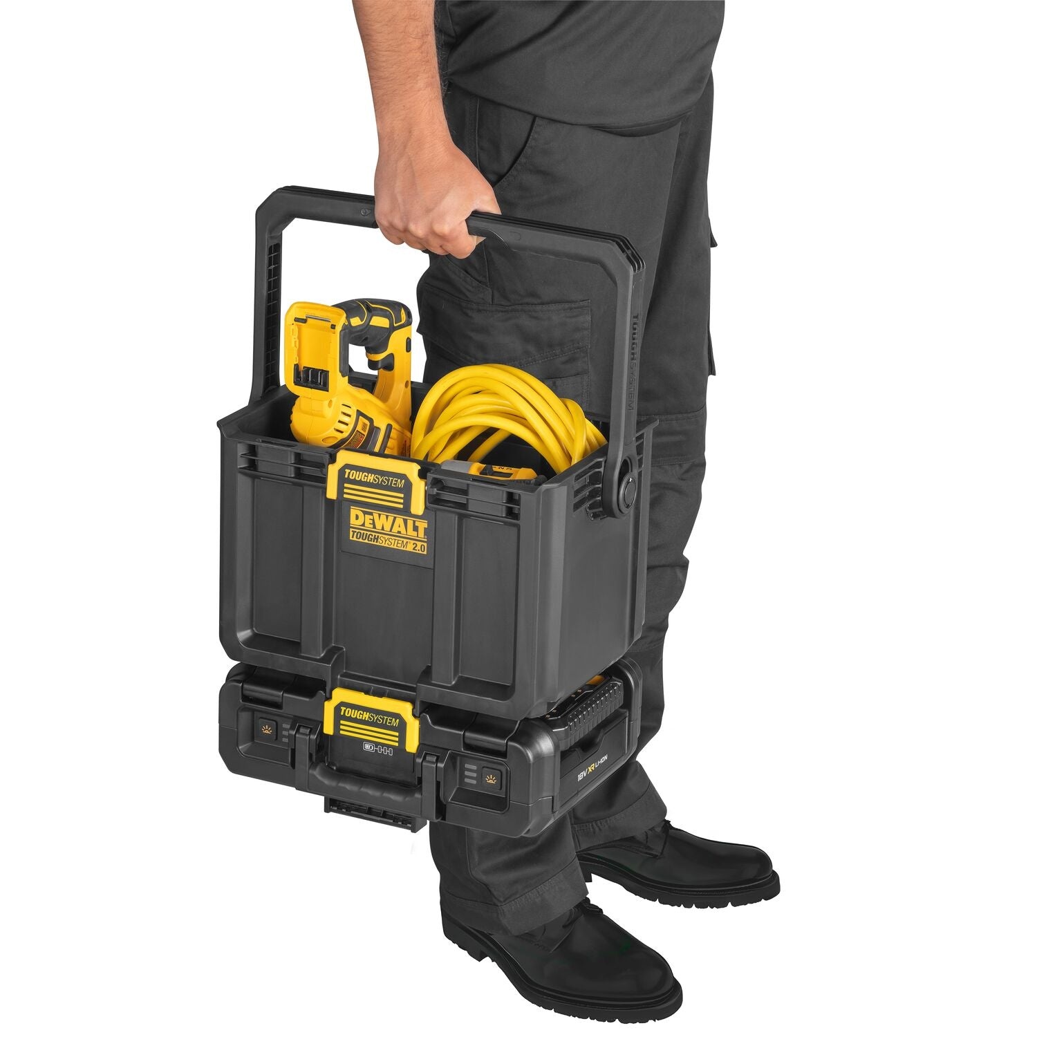 DeWalt DWST08061-1 18V XR Toughsystem Arbeidslampe/koffert ekskl. batterier og lader