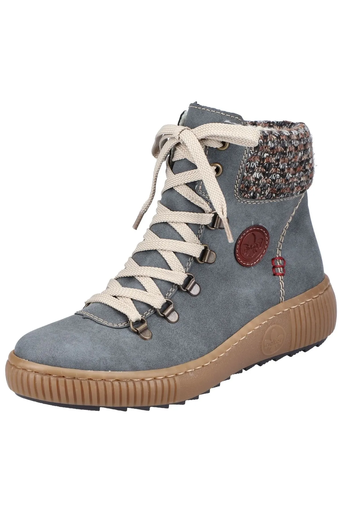 Rieker  Stiefelette - Blau - Flacher Absatz