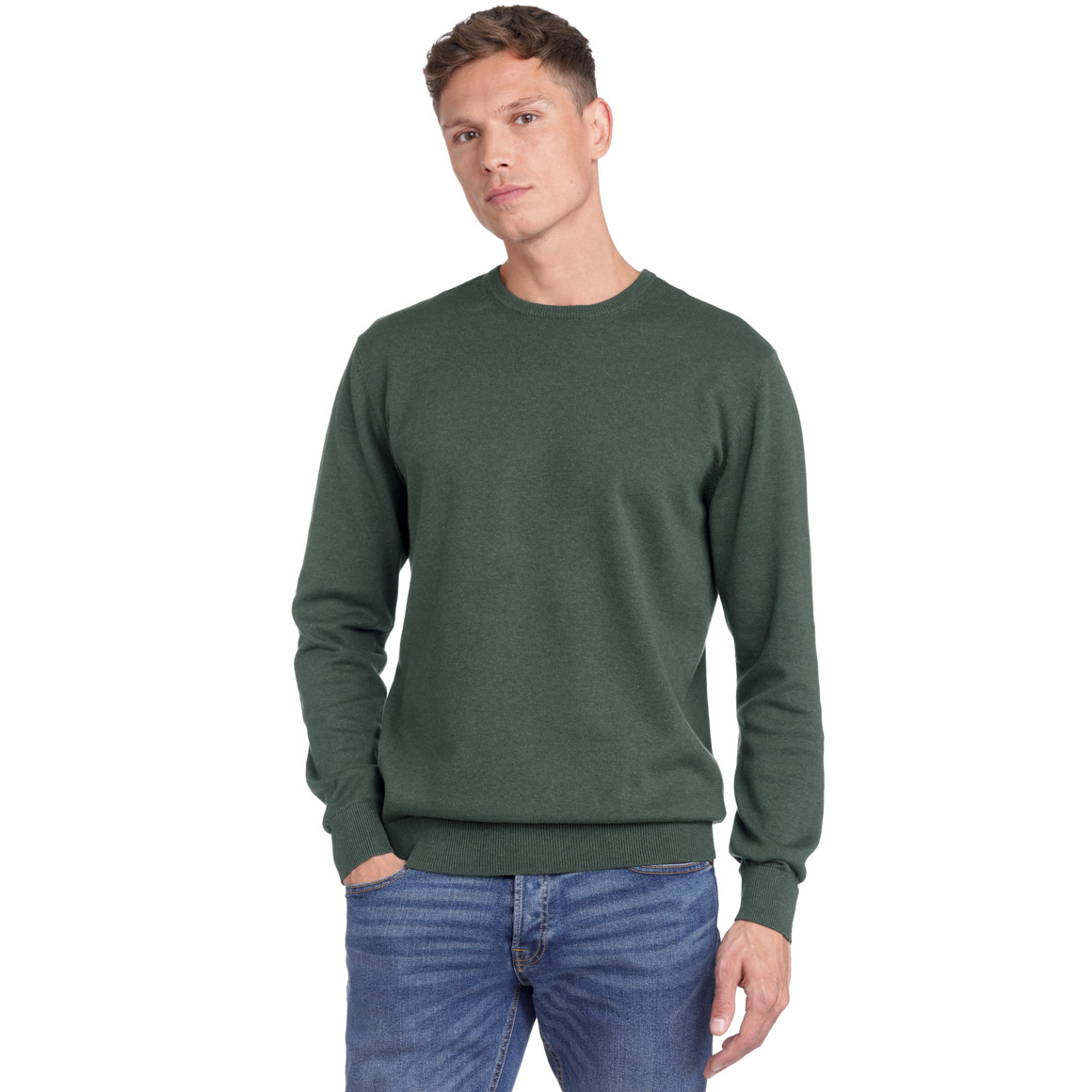 Herren Feinstrickpullover mit Rundhals