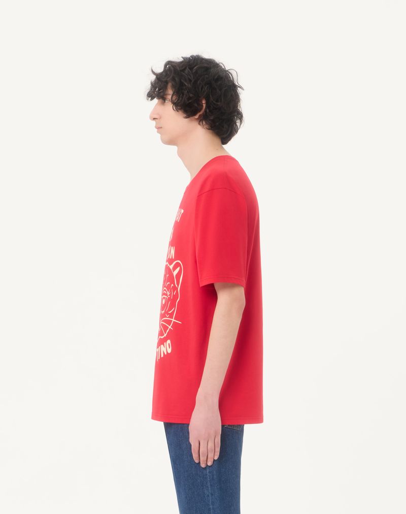 T-shirt en coton à imprimé Le Chat De La Maison