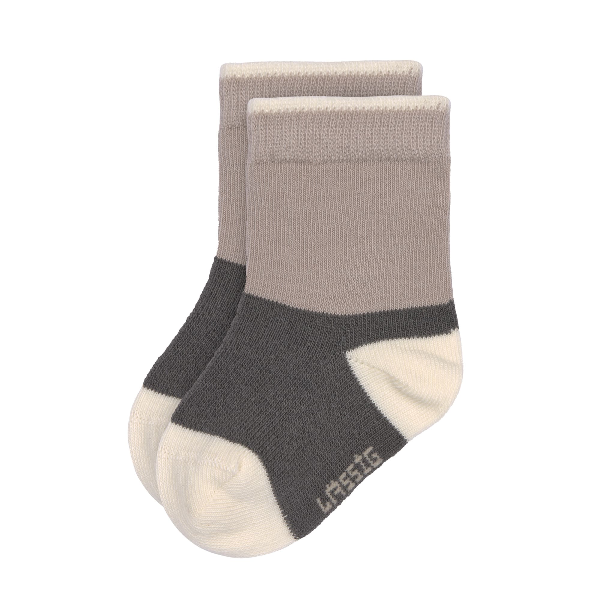 Kinder Socken 3er-Set, Anthrazit Taupe