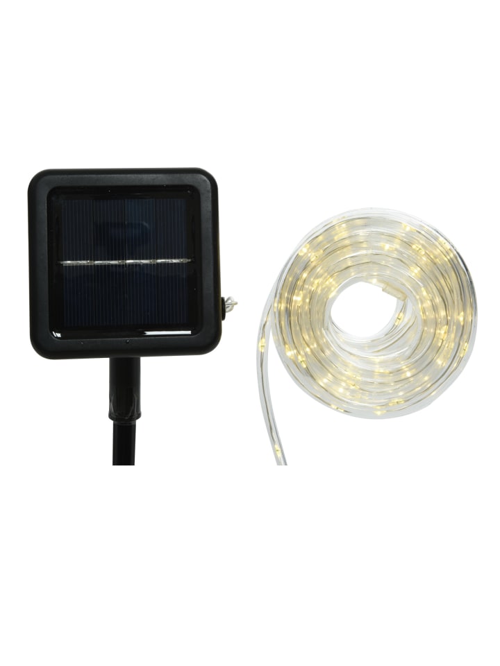 MARELIDA Solar Lichtschlauch 100LED 8 Funktionen in transparent - L: 4,95m günstig kaufen onesize