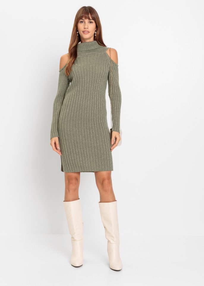 Strickkleid mit Glitzereffekt