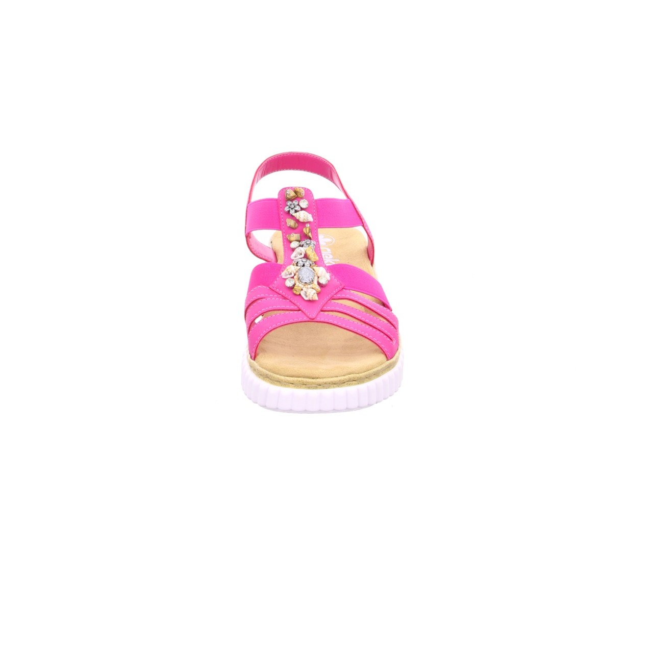 RIEKER Klassische Sandalen lila/pink