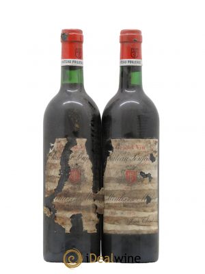 Château Poujeaux  1975 - Lot de 2 Bouteilles