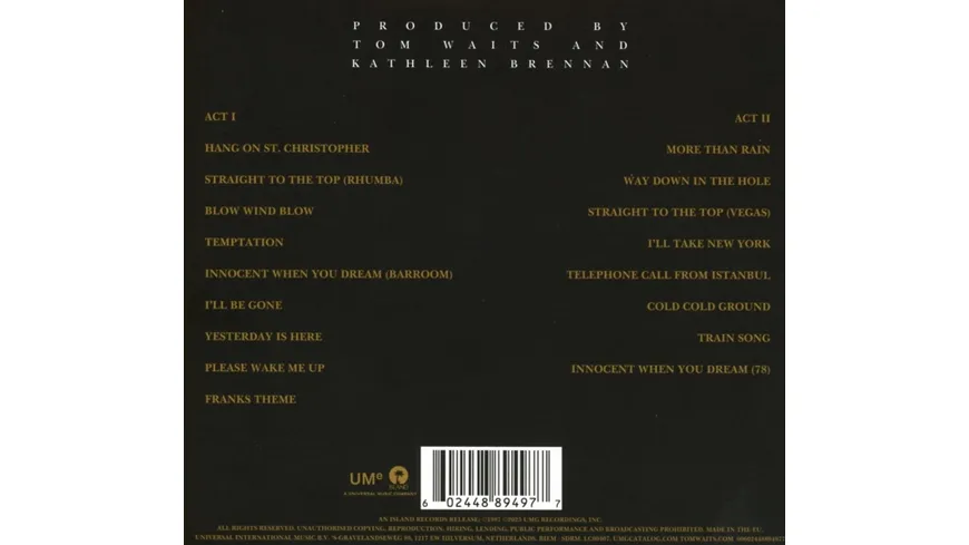 Frank's Wild Years (1CD)