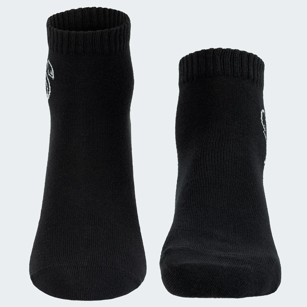 Black Snake 3-Pack Black Pure Comfort Quarter Sneakersocken