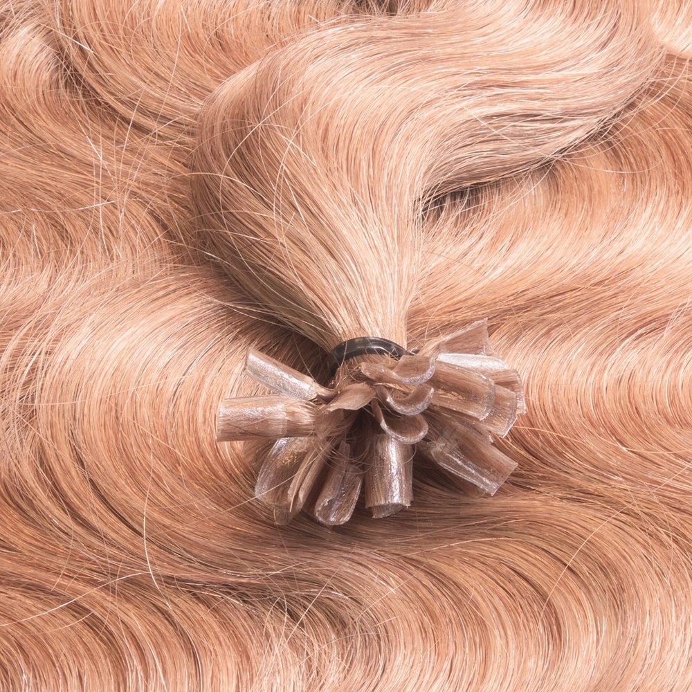 hair2heart Extensions à chaud Bonding Premium cheveux naturels #12 Blond miel 0.5g extensions
