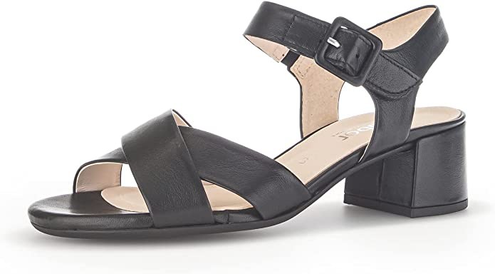 GABOR Riemchen Sandalen schwarz Comfort Riemchensandalen