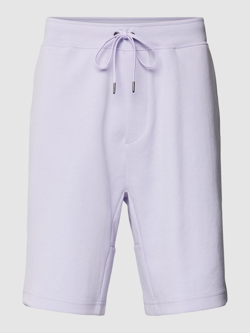 Sweatshorts mit Tunnelzug in flieder