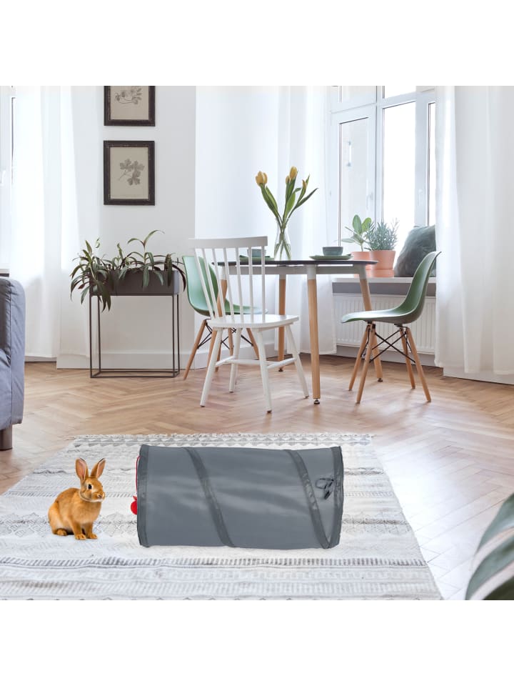 relaxdays Katzentunnel in Grau günstig kaufen onesize