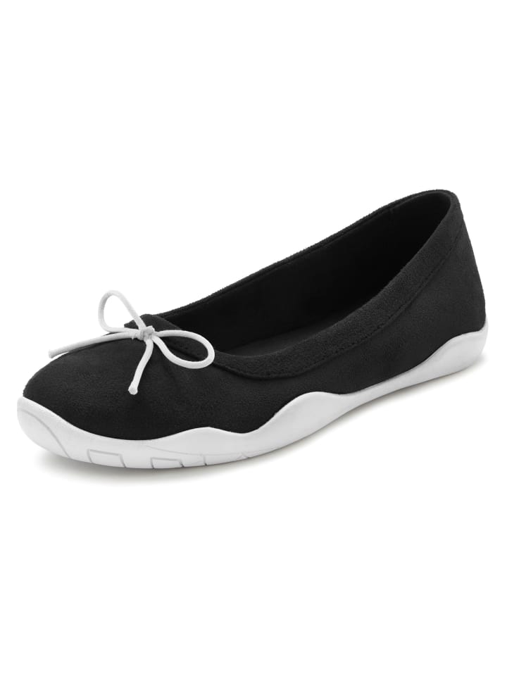 LASCANA Ballerina in schwarz günstig kaufen
