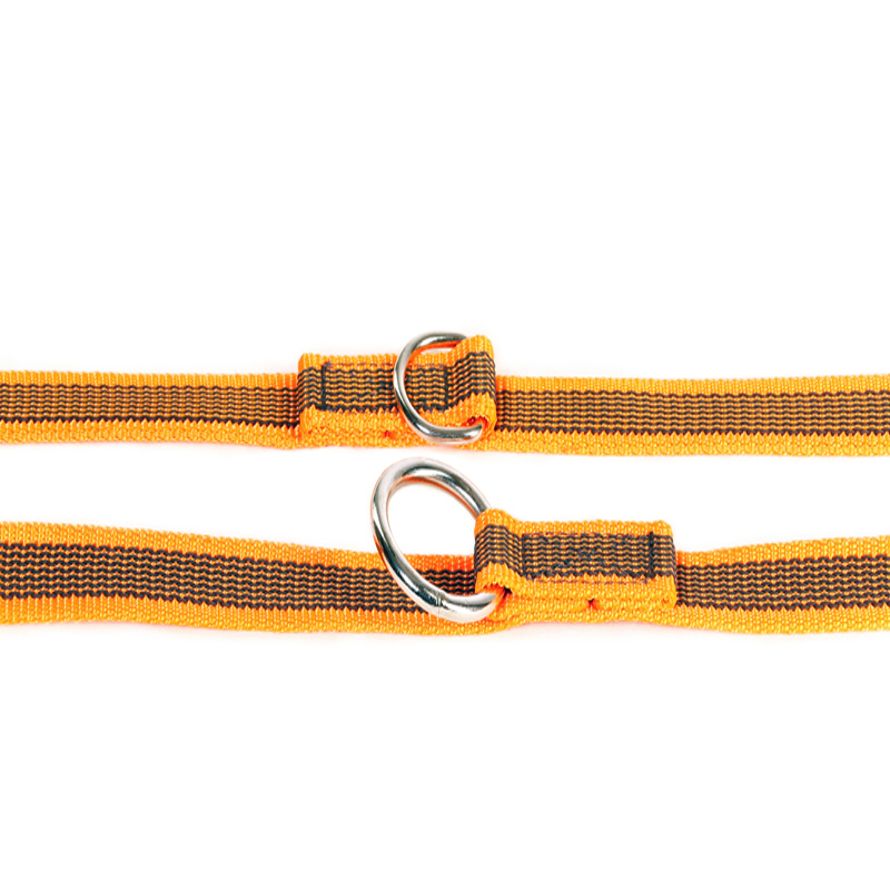 JULIUS-K9 Hundeleinen JULIUS-K9 Führleine verstärkt 20mm orange/ grau