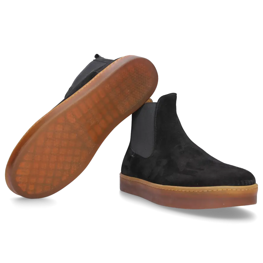 Henderson - Chelsea Boots ADAM Veloursleder - schwarz