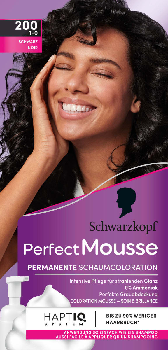 Haarfarbe Schaum 200 Schwarz, 1 St