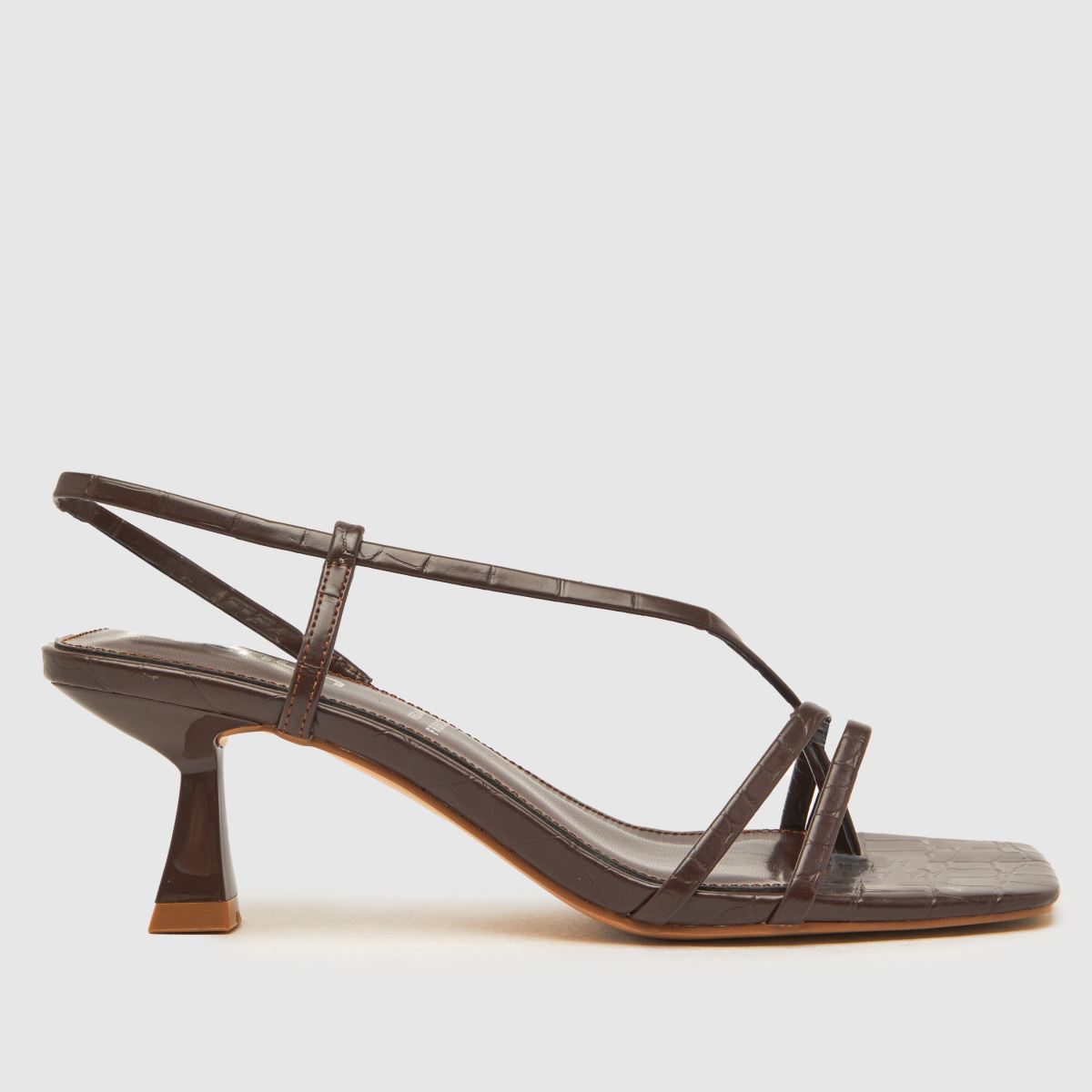 Schuh Sora sötétbarna magassarkú cipő