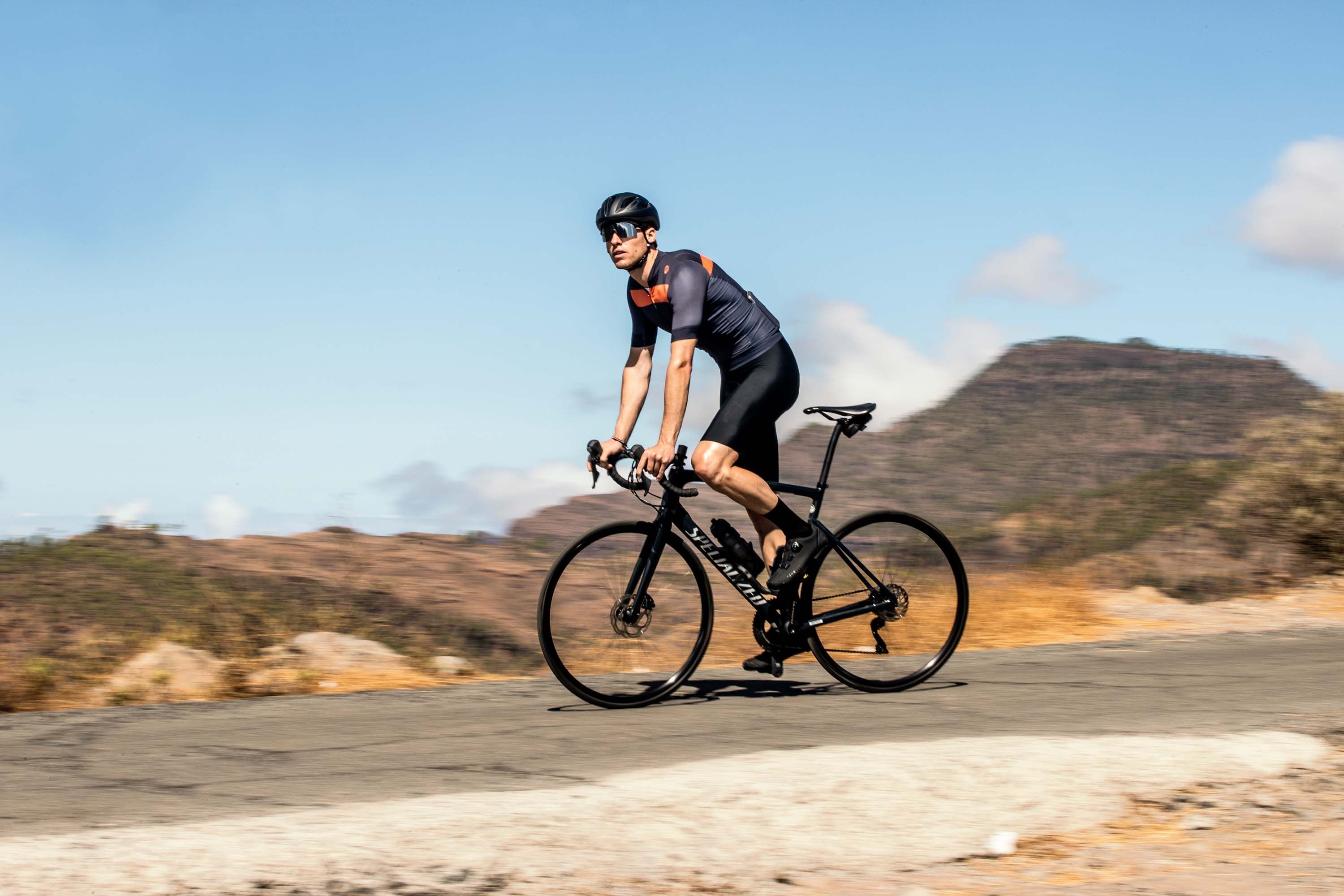 Rogelli Prime Blau/Orange Herren Radtrikot Kurzarm