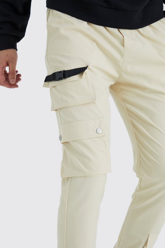 Tall Skinny Cargo-Hose mit Taschen und Schnalle