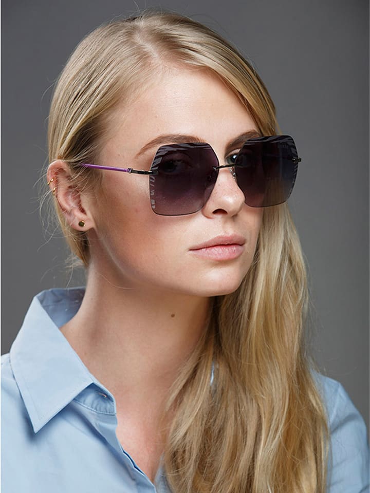 Guess Damen-Sonnenbrille in Silber/ Lila günstig kaufen onesize