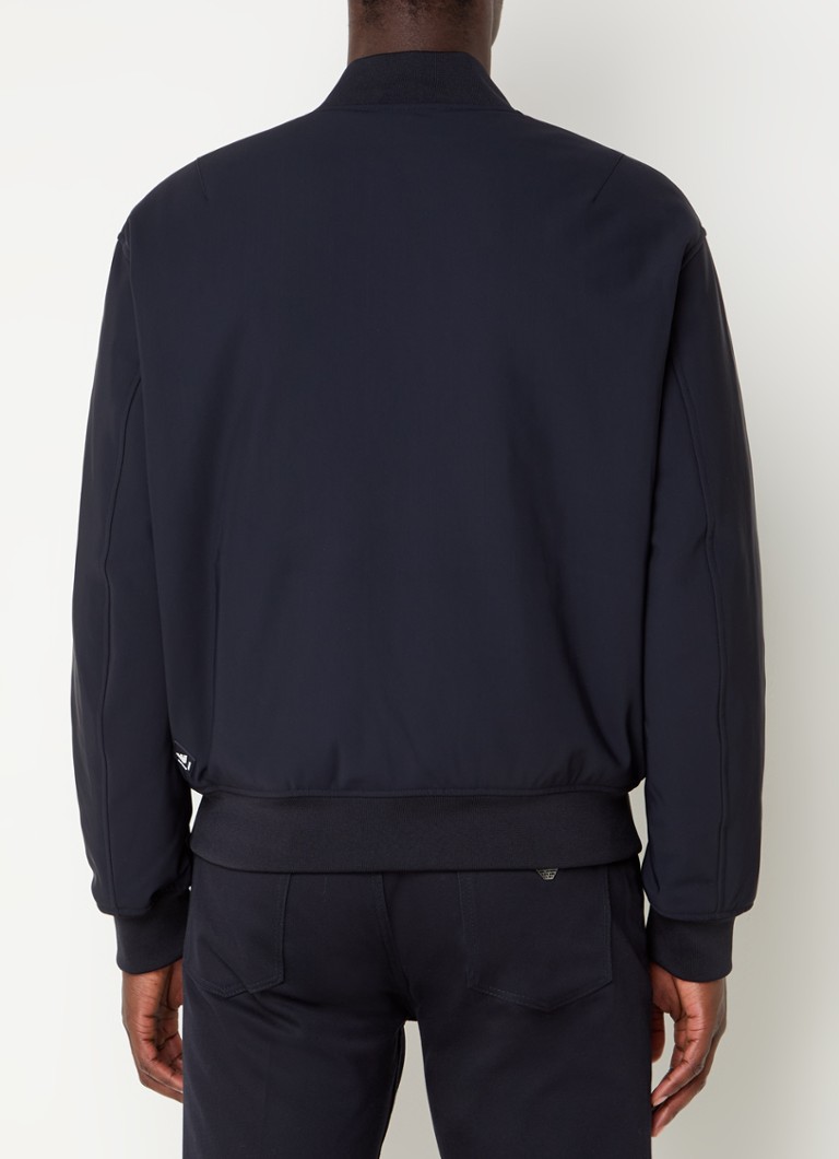 Μπουφάν Emporio Armani softshell με τσέπες με φερμουάρ και όρθιο γιακά