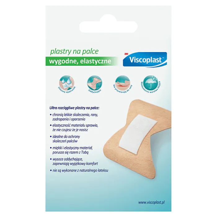 Viscoplast, curativos para dedos, 4,45 x 5,1 cm