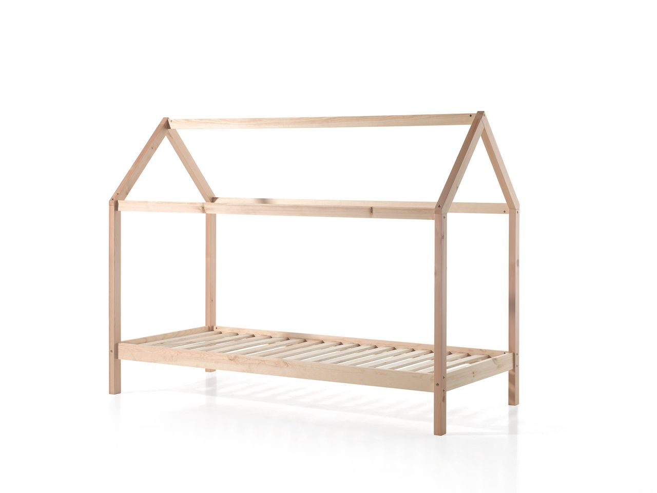VIPACK Dallas 2 Hausbett 90 x 200 cm Liegefläche, Natur