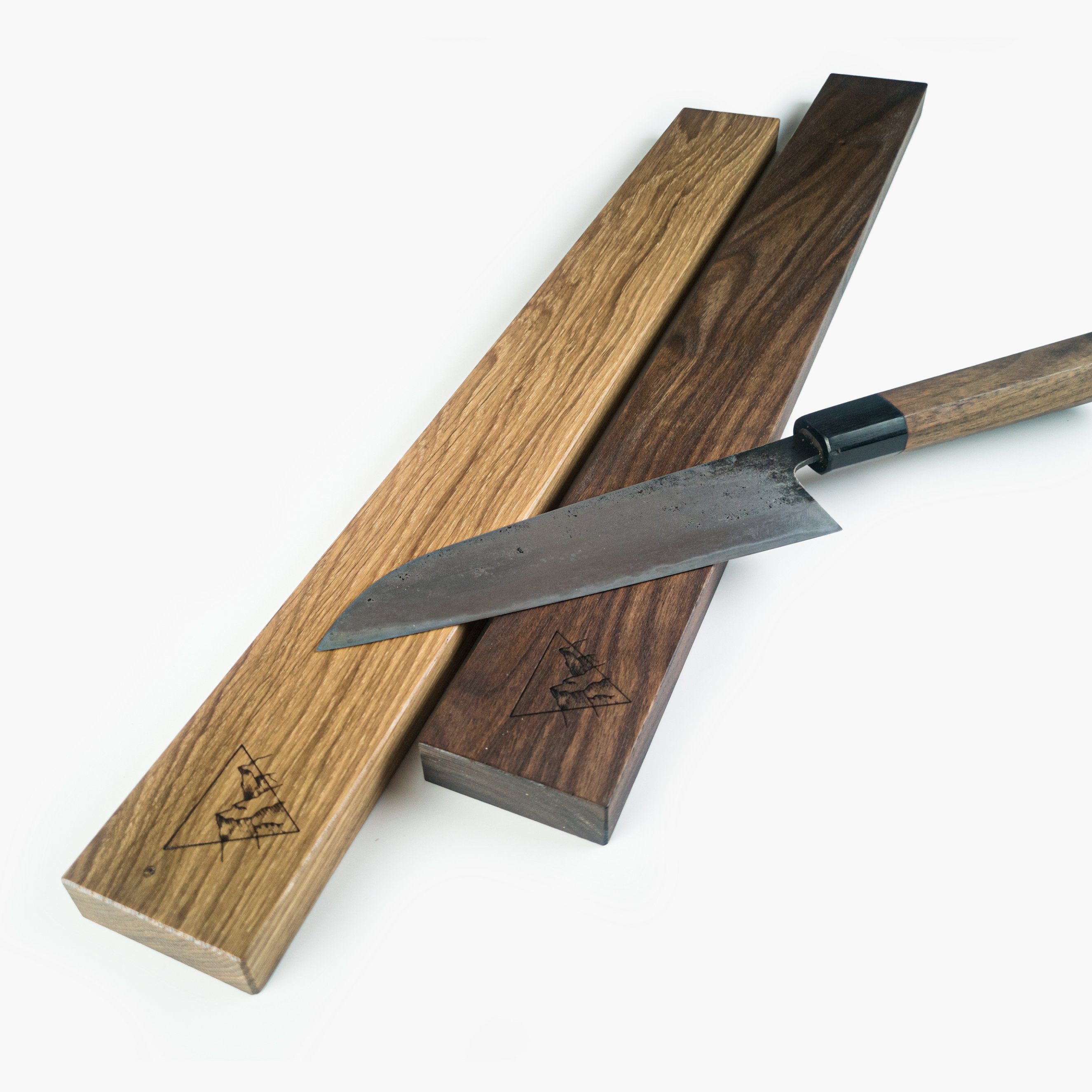 hannes.design Wand-Magnet Messerhalter magnetische Messerleiste aus Holz, deutsches Holz, magnetisch, bohren oder kleben, extrem starke Magneten