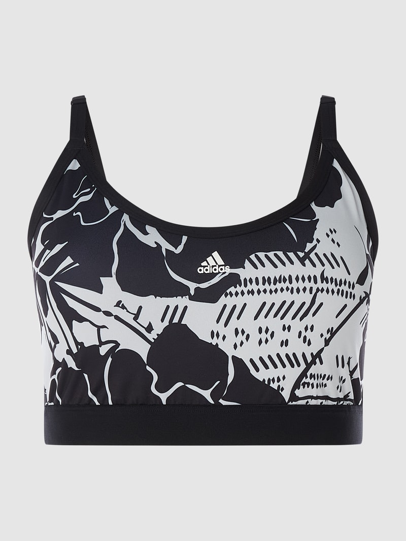 PLUS SIZE Bustier mit Allover-Muster  in schwarz