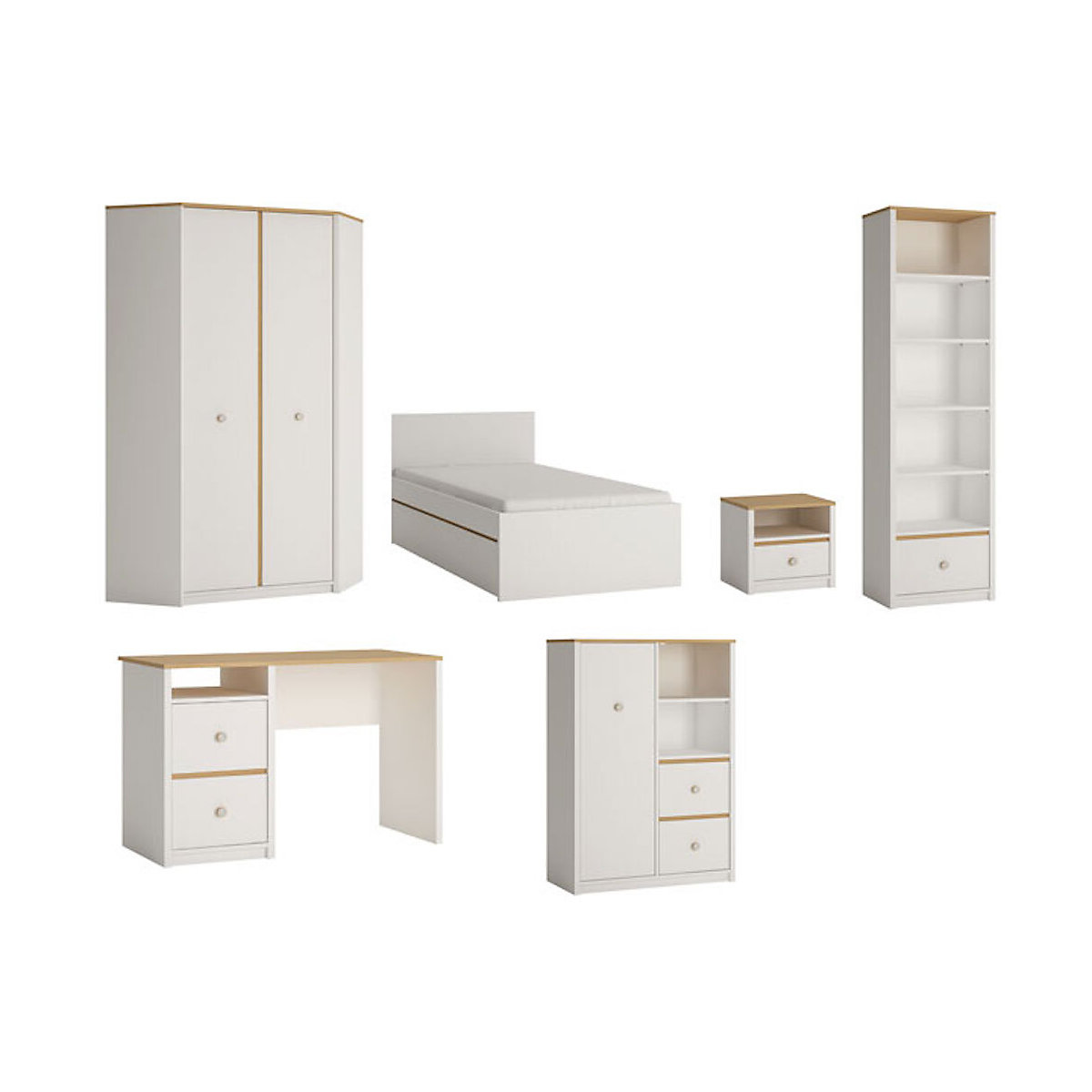 Jugendzimmer-Set Globo komplett 6-teilig