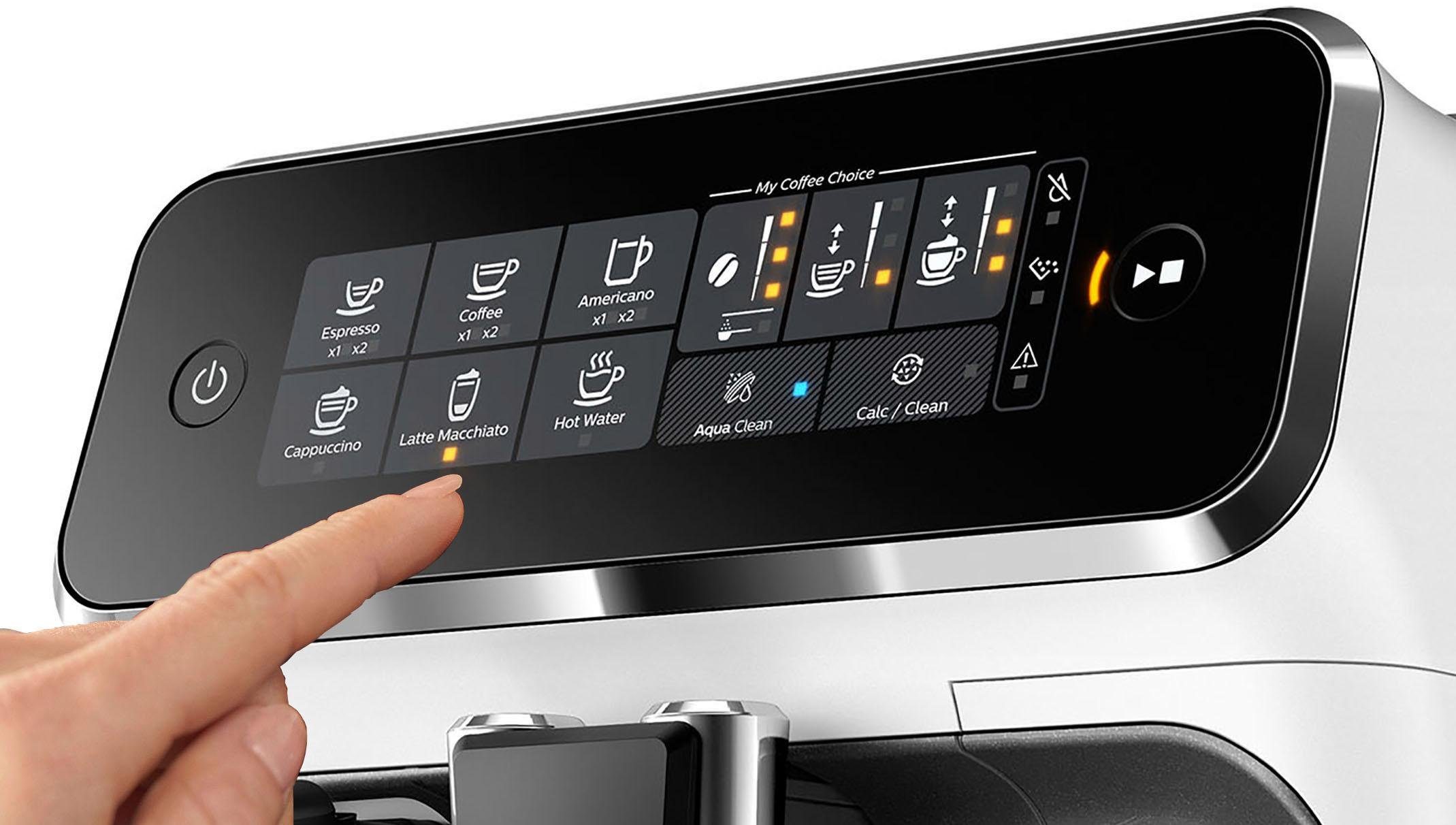 Philips Kaffeevollautomat 3200 Serie EP3243/70 LatteGo, inkl. gratis Genusspaket im Wert von UVP 49,99 €, weiß