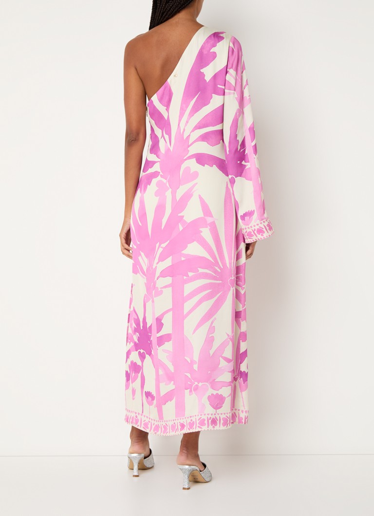 Μάξι φόρεμα Fabienne Chapot Luana με One Shoulder Leaf Print