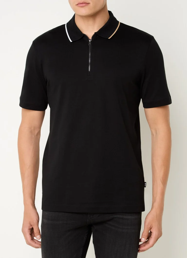Polokošeľa HUGO BOSS C-Paras 30 s polovičným zipsom