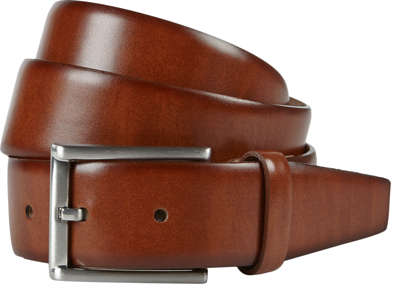 Gürtel aus Leder in cognac