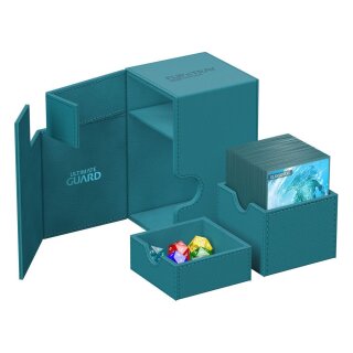 Ultimate Guard Flip`n`Tray 100+ XenoSkin Monocolor - Petrolblau