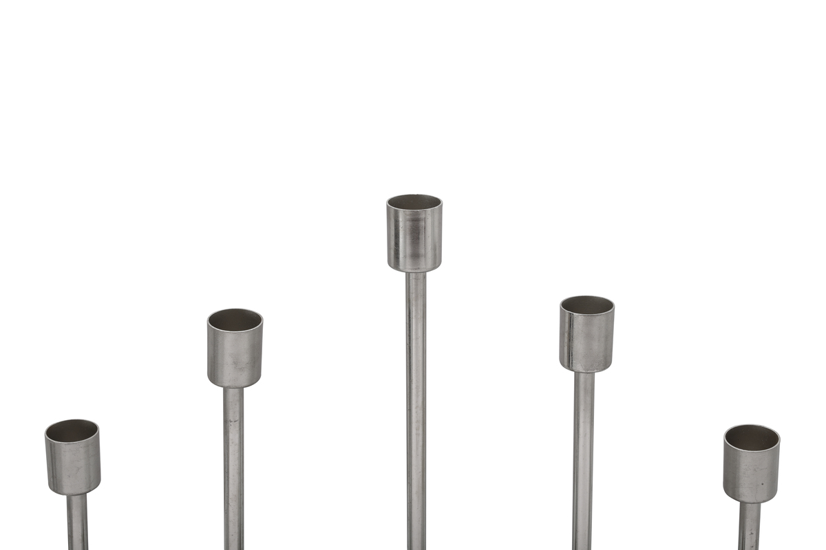 Kayoom Kerzenhalter Art Deco 525 Grau / Silber