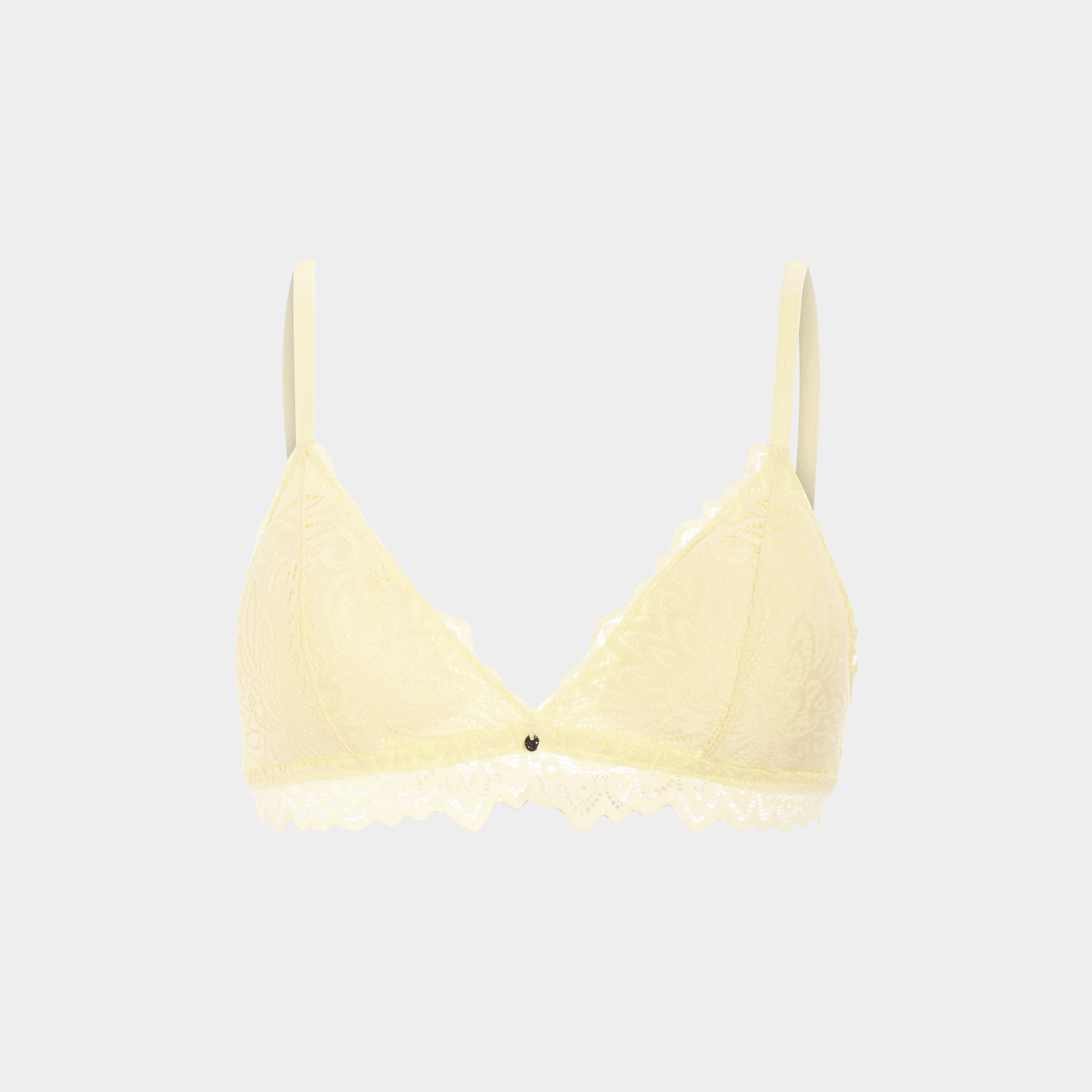 Soutien-gorge triangle jaune pastel femme | La Halle