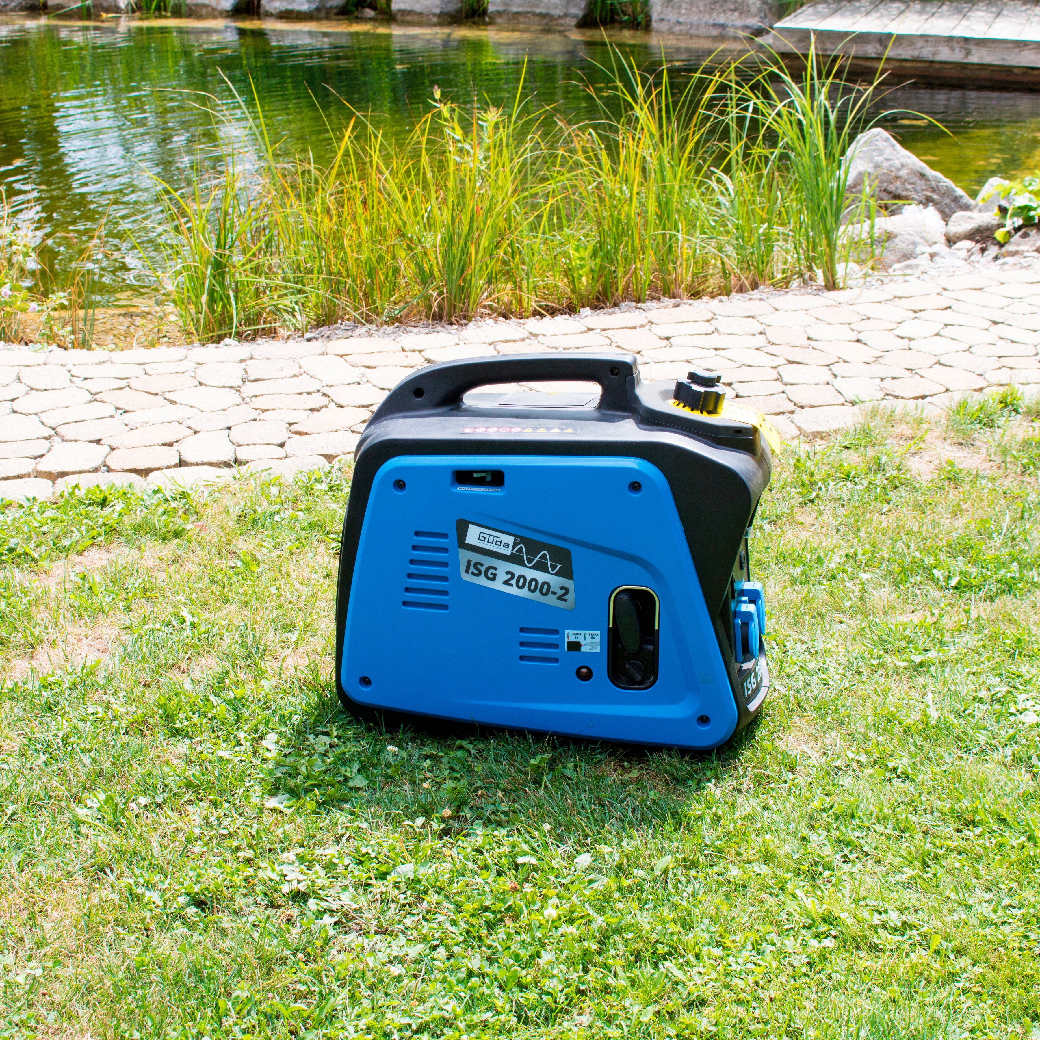 Güde Stromerzeuger ISG 2000-2, 2,11 in kW, inkl. zwei 230 V Steckdosen und Ladekabel